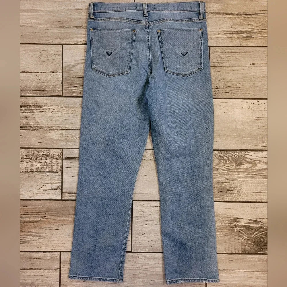 HUDSON jeans Women's 29 Barbara straight leg distressed medium blue wash casual - Picture 5 of 12